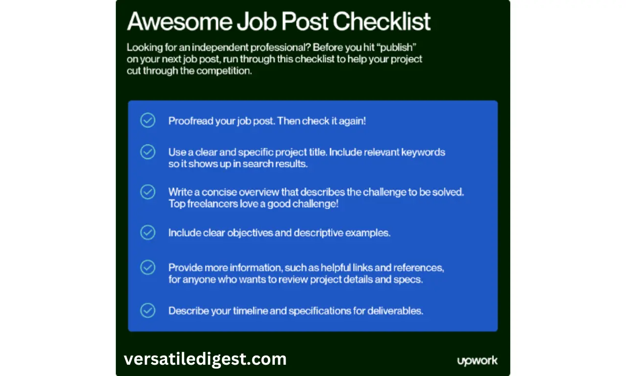 How to Post a Job on Upwork: A Step-by-Step Guide